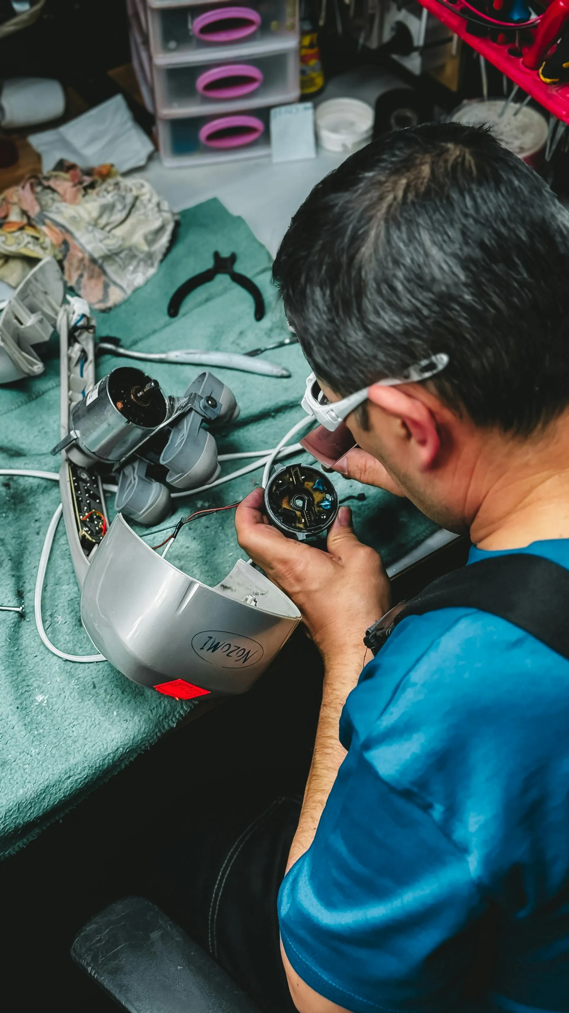 Professional electrical engineer performing panel upgrade